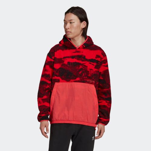 Adidas adventure polar fleece allover print hoodie