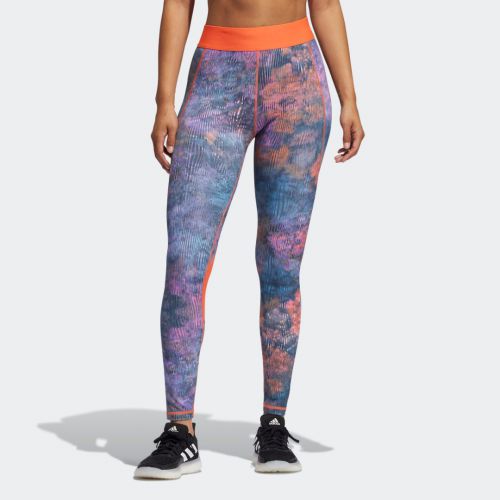 Techfit mid-rise floral tights