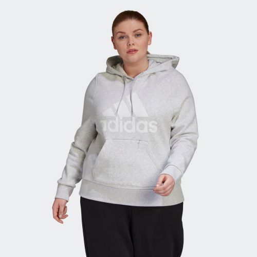 Badge of sport pullover fleece hoodie (plus size)