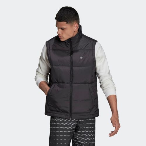 Padded stand-up collar puffer vest