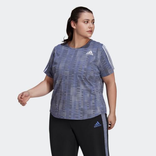 Own the run primeblue running tee (plus size)