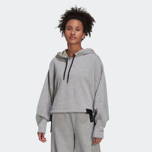 Adidas sportswear studio lounge fleece hooded sweatshirt