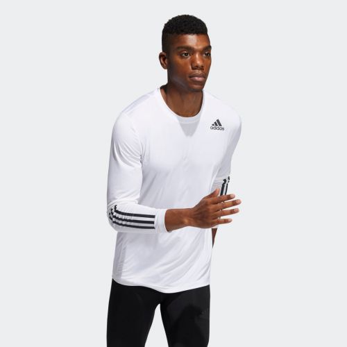 Techfit 3-stripes fitted long sleeve top