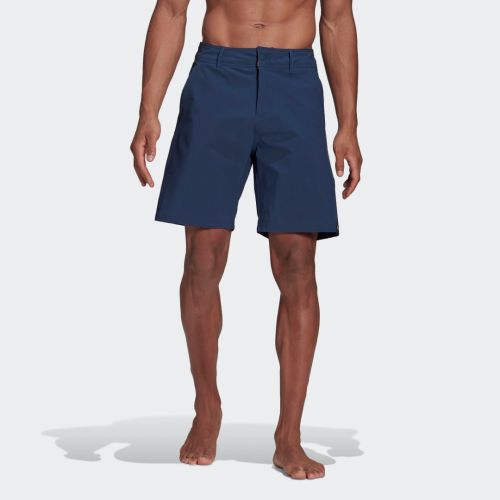 Classic-length structured walk shorts