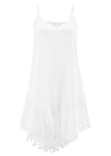 Sukienka plażowa bonprix biały