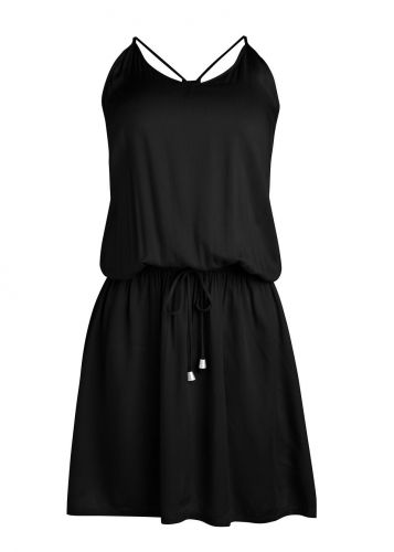 Sukienka plażowa z przyjaznego dla środowiska materiału bonprix czarny