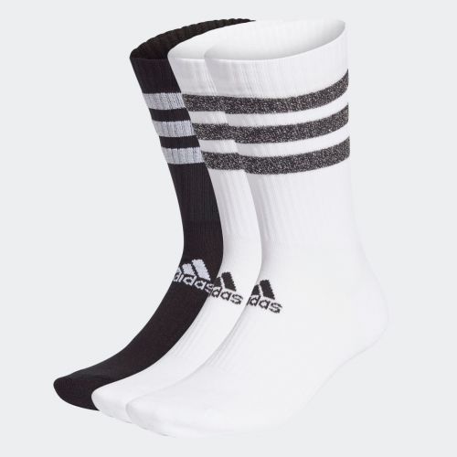 Glam 3-stripes cushioned crew sport socks 3 pairs