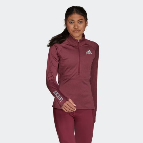 Adizero 1/2 zip long sleeve tee