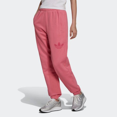 Cuffed sweat pants with trefoil graphic