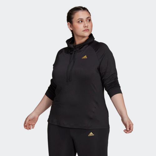 Designed to move sport warm high-collar sweatshirt (plus size)