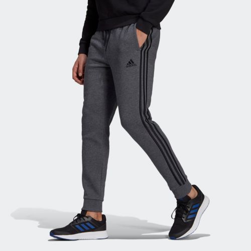 Essentials fleece tapered cuff 3-stripes pants