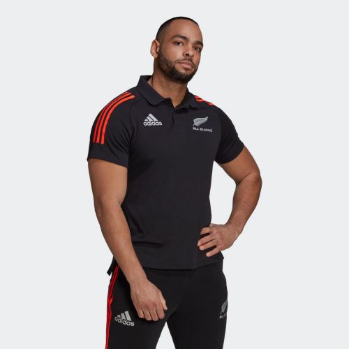 All blacks primeblue rugby polo shirt