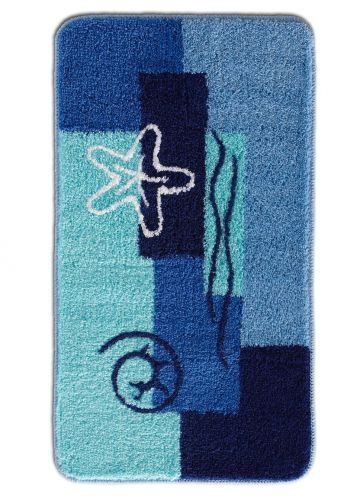 Dywaniki łazienkowe z miękkim runem bonprix niebieski
