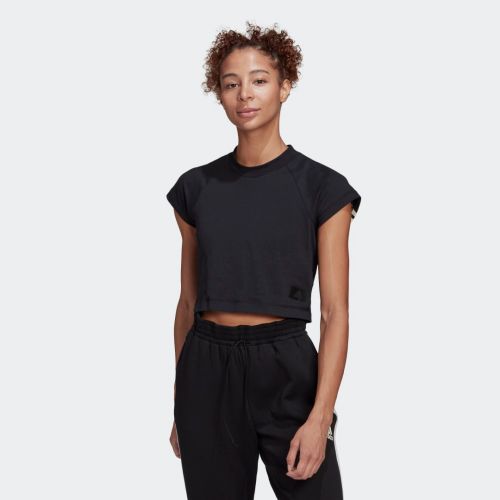 Adidas sportswear recycled cotton crop top