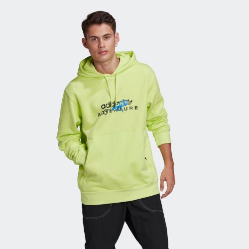 Adidas adventure big logo hooded sweatshirt