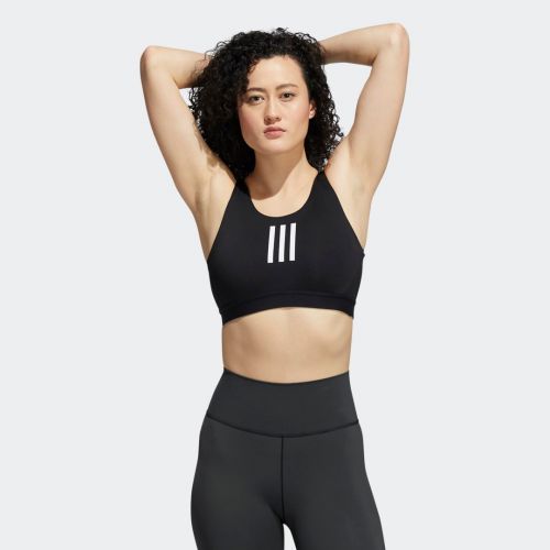 Don't rest medium-support 3-stripes bra