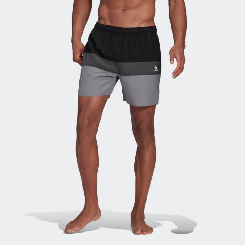 Short-length colorblock swim shorts