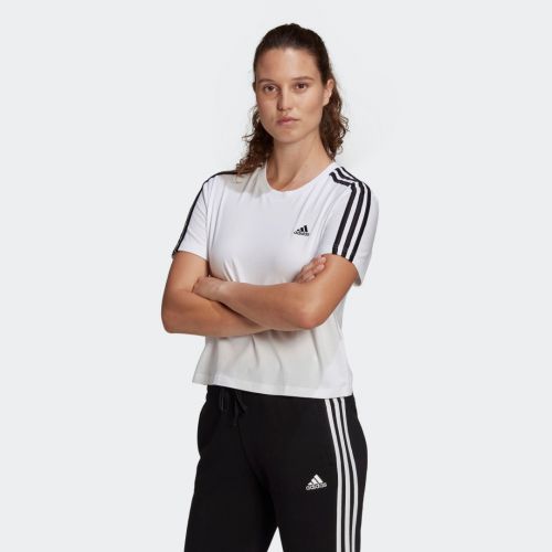 Essentials loose 3-stripes cropped tee