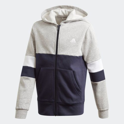 Linear colorblock full-zip hoodie