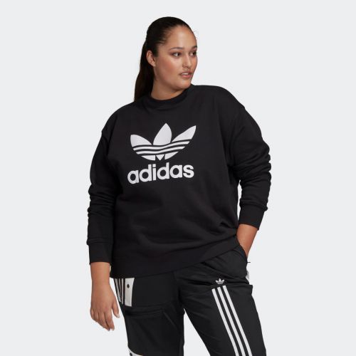 Trefoil crew sweatshirt (plus size)