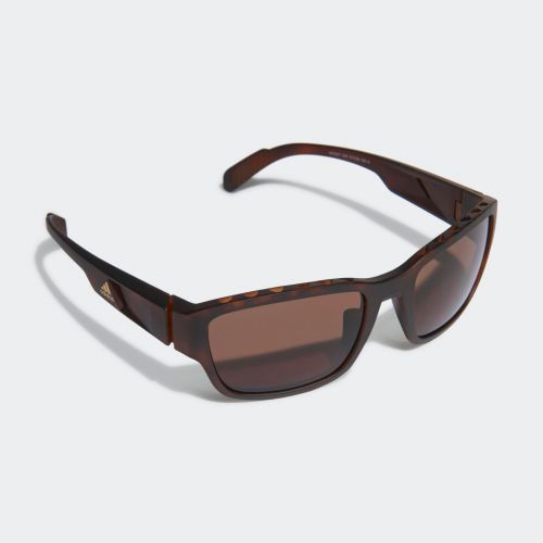 Sp0007 shiny black injected sport sunglasses