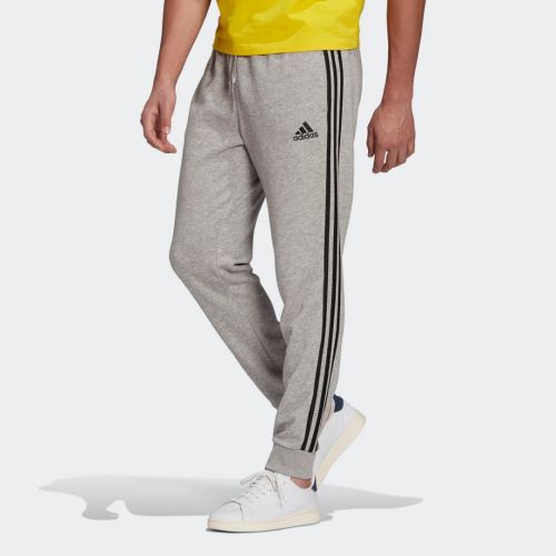 Essentials french terry tapered cuff 3-stripes pants