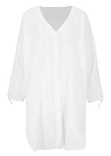 Sukienka koszulowa plażowa bonprix biały