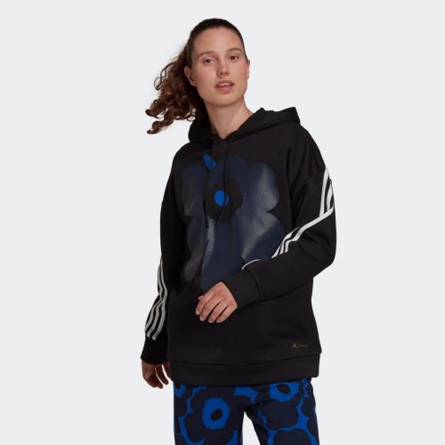 Adidas sportswear marimekko fleece hooded sweatshirt