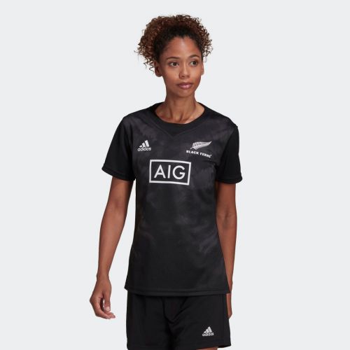 Black ferns rugby primeblue replica home jersey