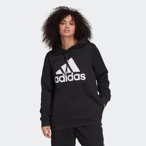 Essentials logo fleece hoodie (plus size)