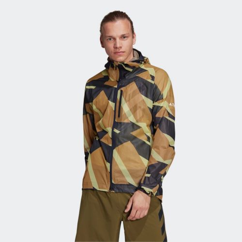 Terrex agravic graphic 2.5 layer rain jacket