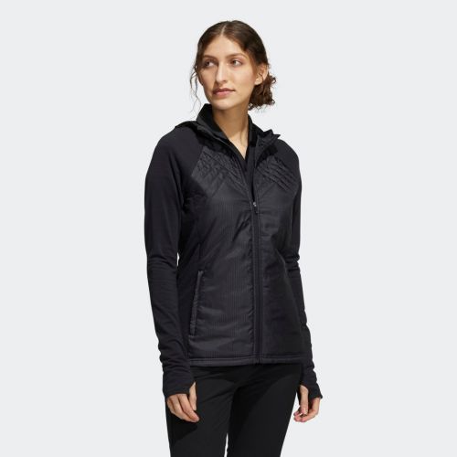 Sport performance recycled polyester quilted full-zip jacket