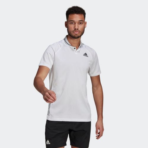 Club tennis ribbed polo shirt