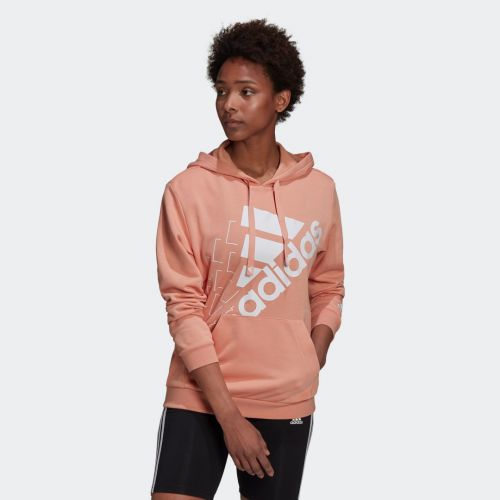 Brand love slanted logo relaxed hoodie