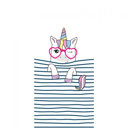 Ręcznik plażowy prostokątny mały 150x70 Stripes Unicorn REC47WZ8