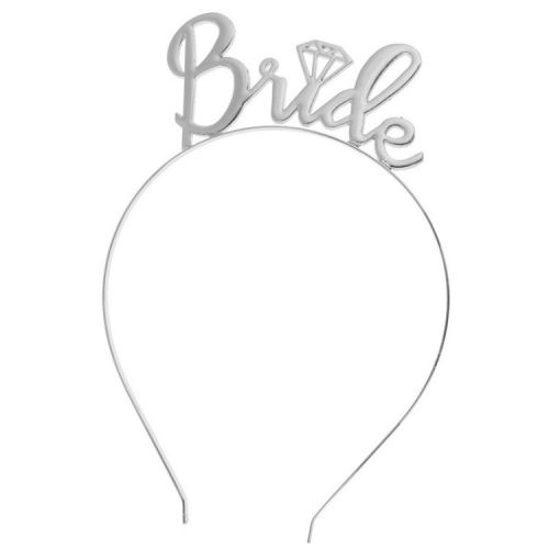 Opaska do włosów BRIDE srebro O152S