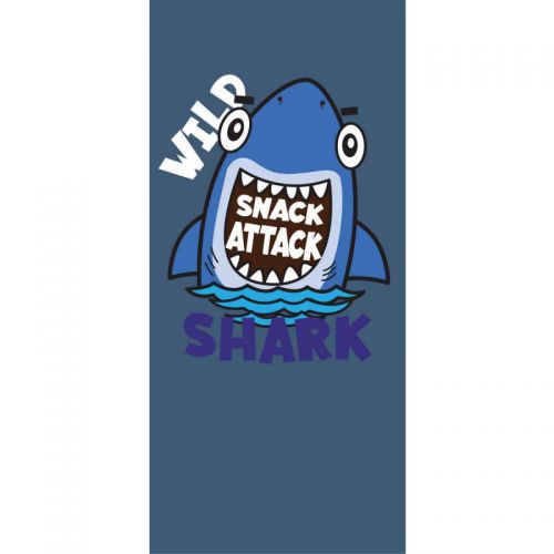 Ręcznik plażowy prostokątny mały 150x70 Wild Shark REC47WZ16